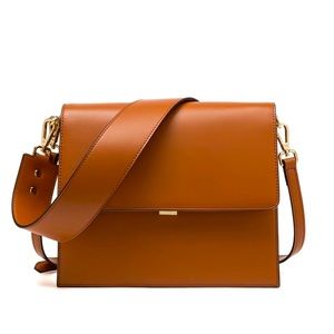 Real leather handbag